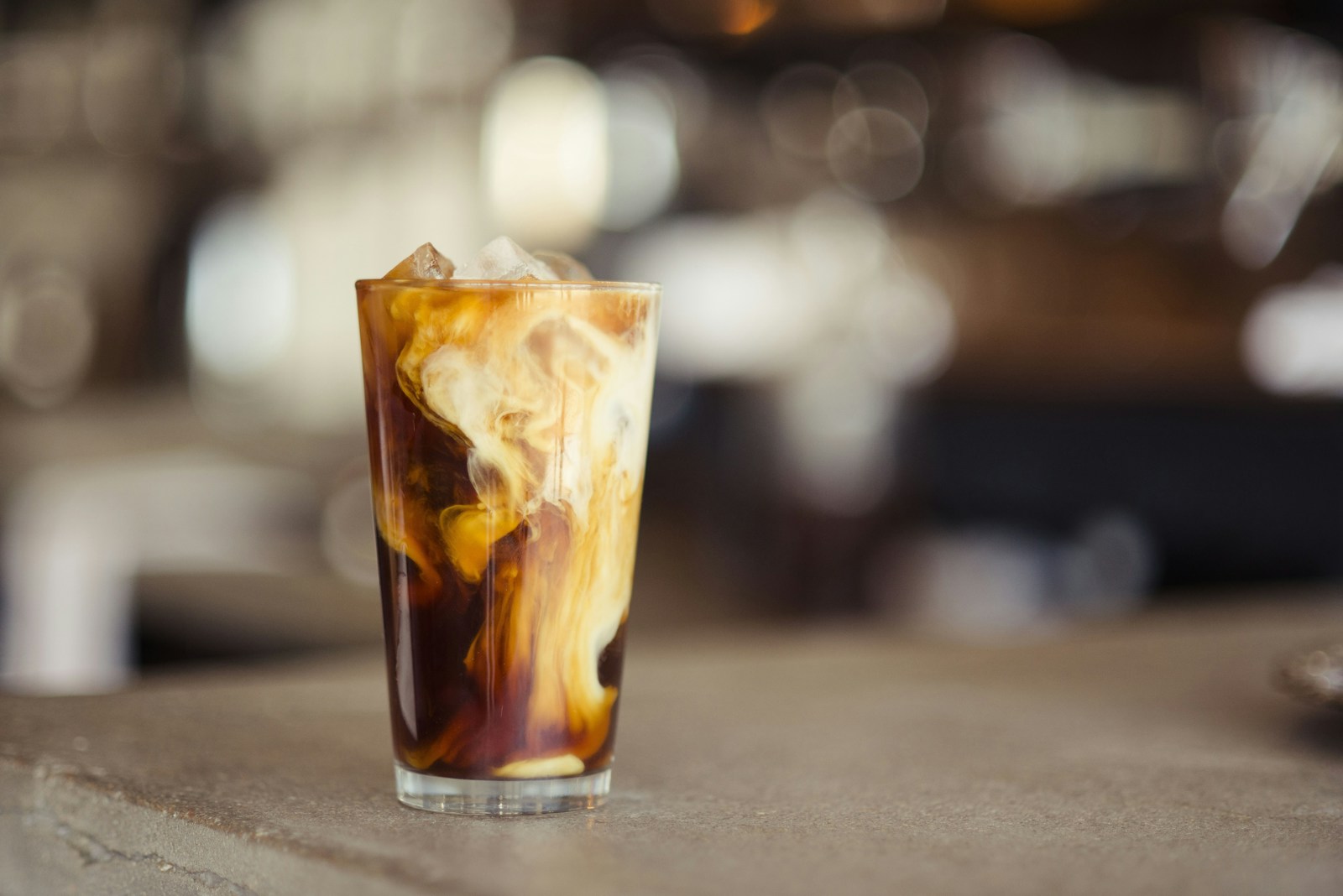 Artisan espresso drink — accessory context, not sold by BeanCraft
